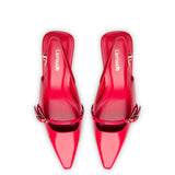 Ines Pump In Scarlet Leather