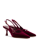 Ines Pump In Wine Velvet