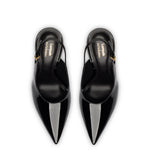 Larroudé x Altuzarra Pump In Black Patent Leather