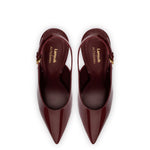 Larroudé x Altuzarra Pump In Burgundy Patent Leather