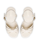 Vivienne Platform Sandal In Ivory Leather