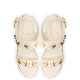 Madison Espadrille In Ivory Leather