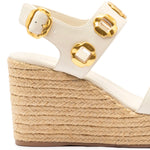 Milan Espadrille In Ivory Leather