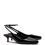 Amal Pump In Black Patent Leather