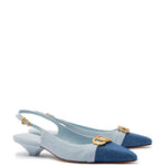 Franca Pump In Blue Denim