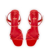 Charlotte Sandal In Scarlet Patent Leather