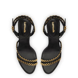 Milanina Mini Sandal In Black Leather