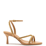 Milanina Mini Sandal In Tan Leather