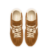 Stella Sneaker In Russet Suede and Ivory Leather