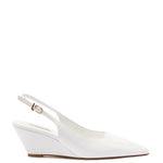 Loulou Pump In White Patent Leather