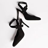 Deena By Larroudé Pump In Black Suede