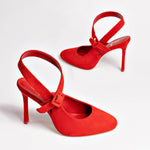 Deena By Larroudé Pump In Red Suede