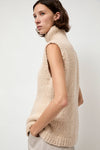 Lauren Manoogian Handknit Peplum Shell in Alabaster