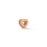 New Leona Collection Heart Slider Rhodocrosite Inlay Charm