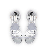 Gio Sandal In Silver Specchio