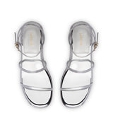 Gio Flatform Sandal In Specchio Silver