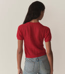 MONICA SWEATER -- CHERRY RED