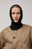 Muhlbauer Jael Ribbed Cashmere Hood in Black