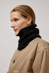 Muhlbauer Jael Ribbed Cashmere Hood in Black