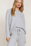 CAMPBELL RIBBED CREWNECK CASHMERE SWEATER