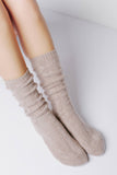 CABLE CASHMERE SOCKS