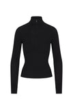 JULIETTE FITTED CASHMERE QUARTER-ZIP