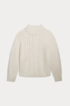 ODETTE CABLE KNIT CASHMERE SWEATER