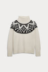 OONA CASHMERE BLEND TURTLENECK SWEATER