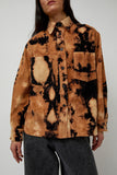 No.6 Aya Top in Brown Tie Dye Corduroy