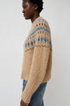 No.6 Cardiff Sweater in Camel and Blue