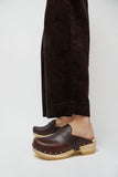 No.6 Charlotte Studded Clog on Low Base in Oxblood