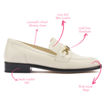 Patricia Loafer In Ivory Leather