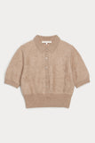 MAISIE BRUSHED CASHMERE COLLARED SWEATER