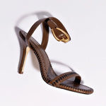 Verona Sandal In Burnt Umber Leather