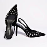 Kaitlan Studs Pump In Black Suede