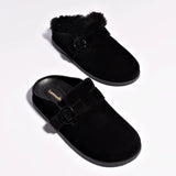 Milan Clog In Black Suede