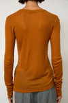 Sayaka Davis Sheer Long Sleeve in Camel