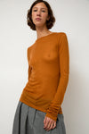 Sayaka Davis Sheer Long Sleeve in Camel