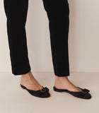 TILLY MULE -- BLACK SATIN