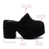 Miso Clog In Black Shearling