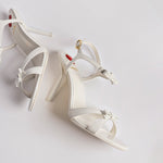 Brooks Sandal In White Patent Leather